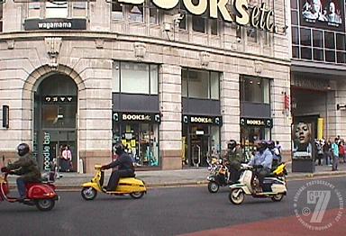 Scooters outside the Printworks