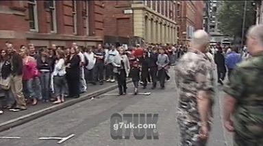 Wristband ticket queue at Manchester Pride 2004