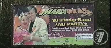 No pledgeband, no party at Manchester Mardi Gras 1999