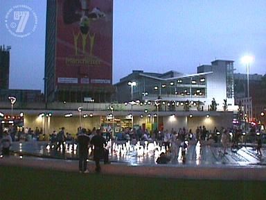 Fountains in Piccadilly Gardens
