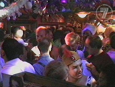 Greyhound pub, Huddersfield, New Year's Eve,  31 December 1990